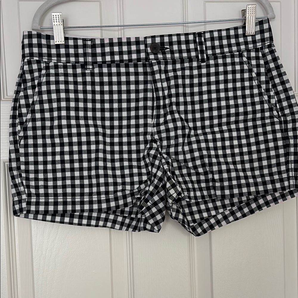 Old Navy Black and White Checkered Shorts